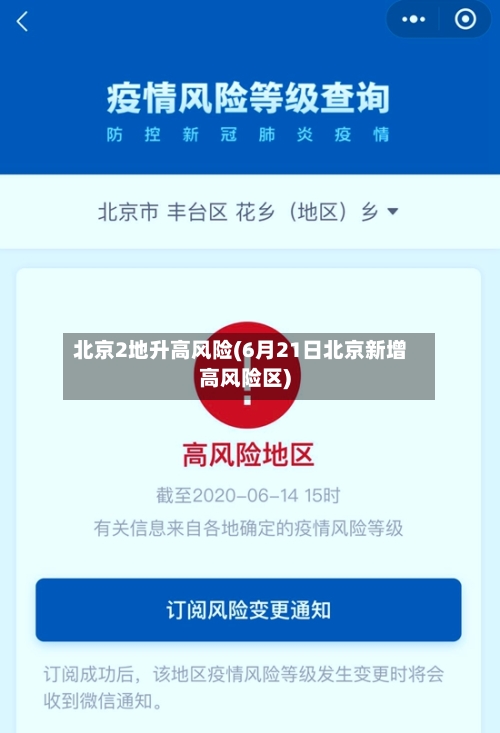 北京2地升高风险(6月21日北京新增高风险区)-第2张图片