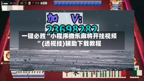 一键必胜“小程序微乐麻将开挂视频	”(透视挂)辅助下载教程-第2张图片