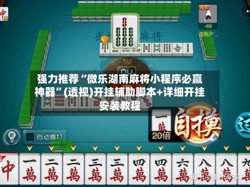 强力推荐“微乐湖南麻将小程序必赢神器	”(透视)开挂辅助脚本+详细开挂安装教程-第1张图片