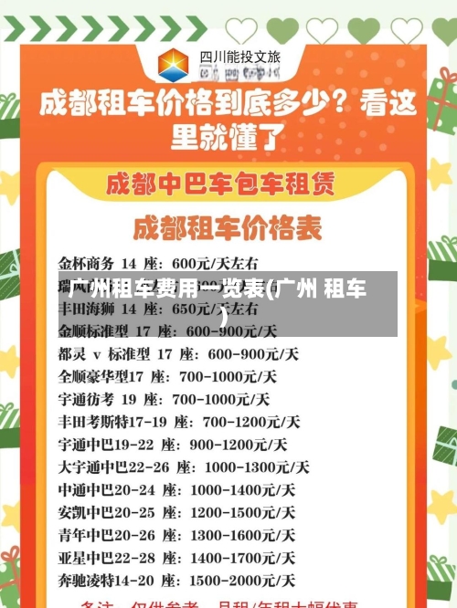 广州租车费用一览表(广州 租车)-第2张图片