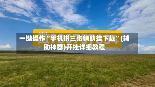 一键操作“手机拼三张辅助挂下载”(辅助神器)开挂详细教程-第3张图片