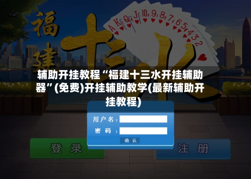 辅助开挂教程“福建十三水开挂辅助器”(免费)开挂辅助教学(最新辅助开挂教程)-第3张图片