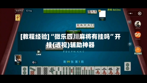 [教程经验]“微乐四川麻将有挂吗	”开挂(透视)辅助神器-第1张图片