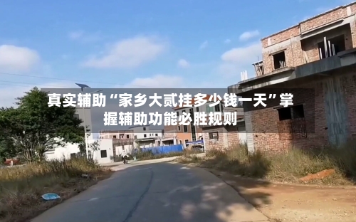 真实辅助“家乡大贰挂多少钱一天”掌握辅助功能必胜规则-第1张图片