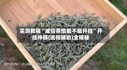 实测教程“威信茶馆能不能开挂”开挂神器{透视辅助}全揭秘-第2张图片