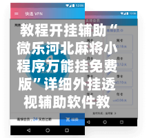 教程开挂辅助“微乐河北麻将小程序万能挂免费版”详细外挂透视辅助软件教程-第2张图片