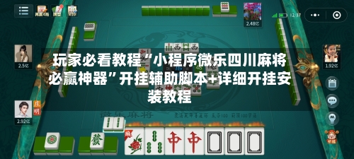 玩家必看教程“小程序微乐四川麻将必赢神器	”开挂辅助脚本+详细开挂安装教程-第2张图片