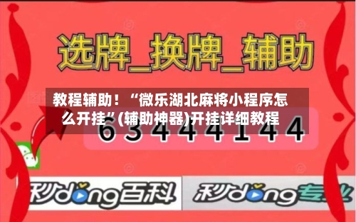 教程辅助！“微乐湖北麻将小程序怎么开挂	”(辅助神器)开挂详细教程-第2张图片