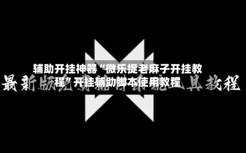 辅助开挂神器“微乐捉老麻子开挂教程”开挂辅助脚本使用教程-第3张图片