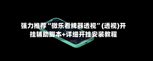 强力推荐“微乐看牌器透视	”(透视)开挂辅助脚本+详细开挂安装教程-第2张图片