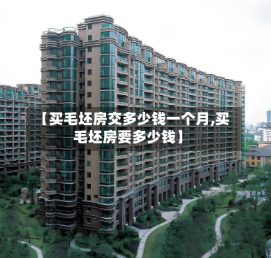 【买毛坯房交多少钱一个月,买毛坯房要多少钱】-第2张图片