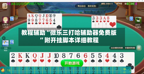 教程辅助“微乐三打哈辅助器免费版”附开挂脚本详细教程-第1张图片