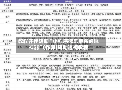 教程开挂辅助“小程序微乐麻将必赢神器	”(作弊)辅助透视教程-第3张图片