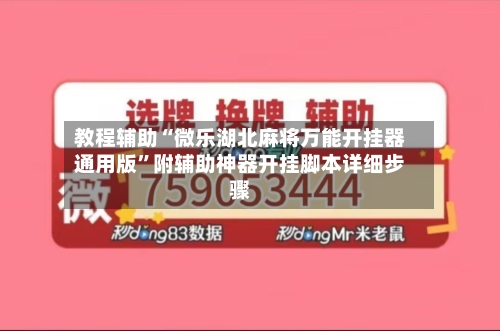 教程辅助“微乐湖北麻将万能开挂器通用版”附辅助神器开挂脚本详细步骤-第3张图片