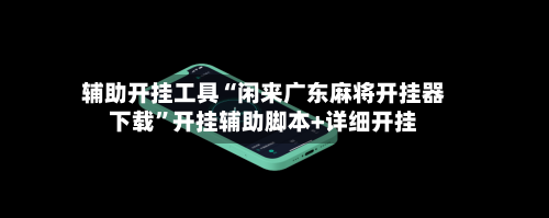 辅助开挂工具“闲来广东麻将开挂器下载	”开挂辅助脚本+详细开挂-第3张图片