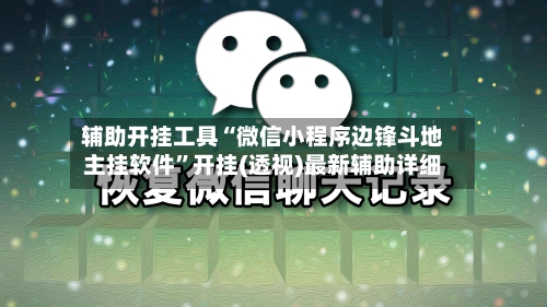 辅助开挂工具“微信小程序边锋斗地主挂软件	”开挂(透视)最新辅助详细-第2张图片