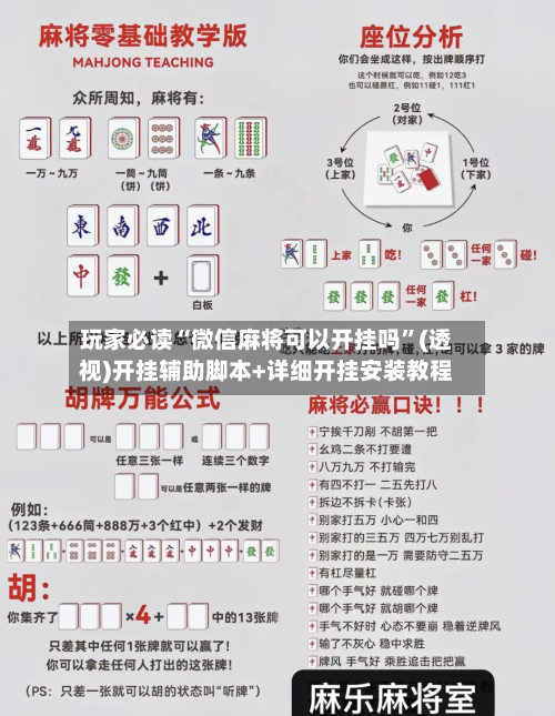 玩家必读“微信麻将可以开挂吗	”(透视)开挂辅助脚本+详细开挂安装教程-第1张图片