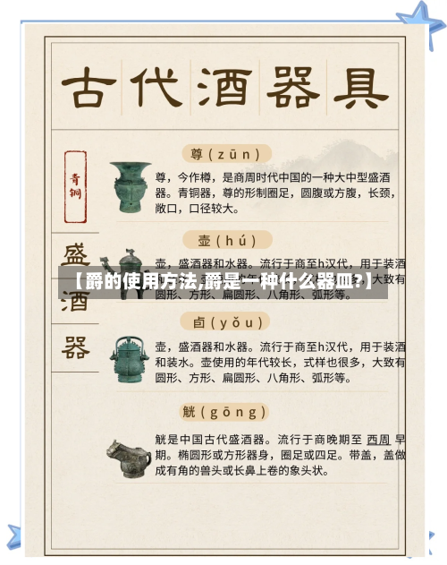 【爵的使用方法,爵是一种什么器皿?】-第2张图片