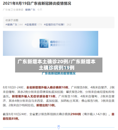 广东新增本土确诊20例/广东新增本土确诊病例19例-第1张图片