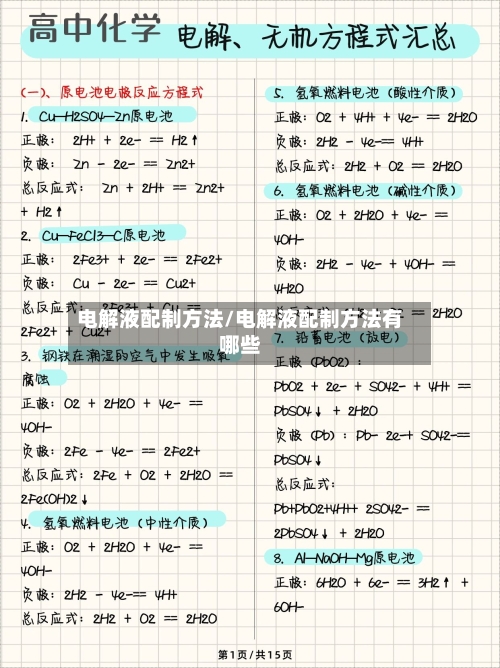 电解液配制方法/电解液配制方法有哪些-第2张图片