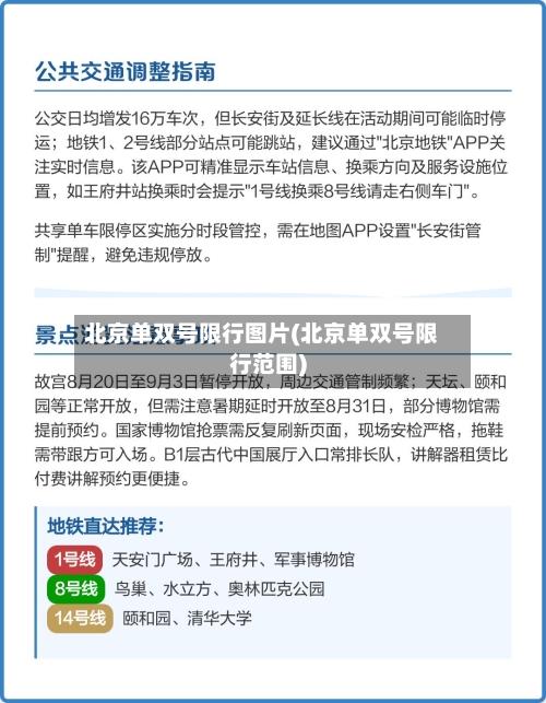 北京单双号限行图片(北京单双号限行范围)-第1张图片