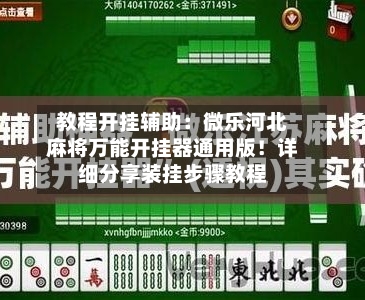 教程开挂辅助:微乐河北麻将万能开挂器通用版!详细分享装挂步骤教程-第3张图片