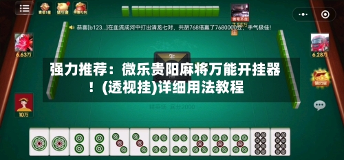 强力推荐：微乐贵阳麻将万能开挂器！(透视挂)详细用法教程-第1张图片