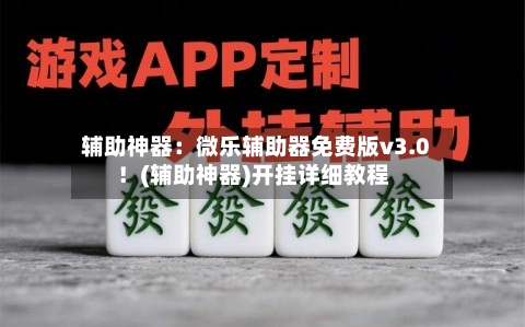 辅助神器:微乐辅助器免费版v3.0!(辅助神器)开挂详细教程-第1张图片