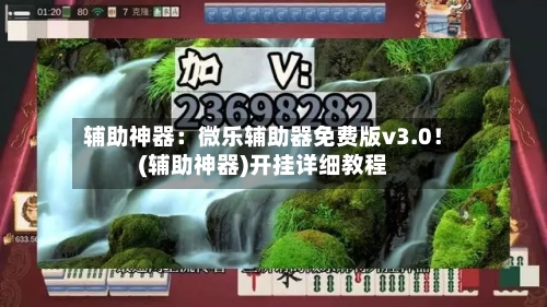 辅助神器:微乐辅助器免费版v3.0!(辅助神器)开挂详细教程-第3张图片