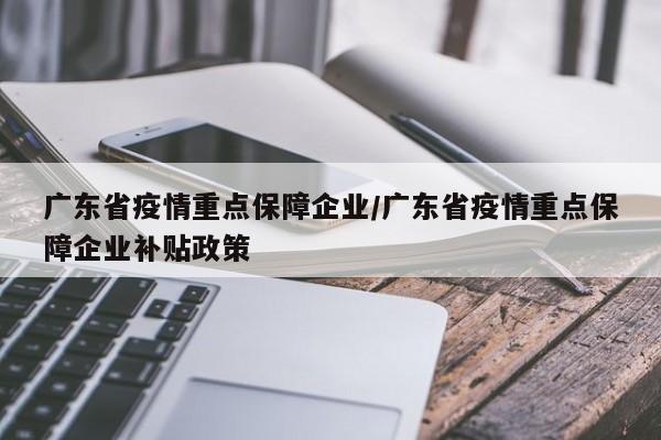 广东省疫情重点保障企业/广东省疫情重点保障企业补贴政策
